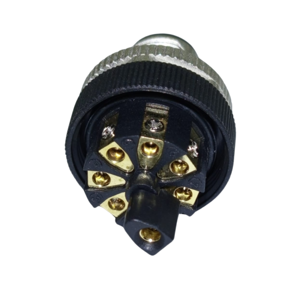 Conector Macho M12 Recto 8 Polos Rango de Diámetro en Cable - Imagen 3