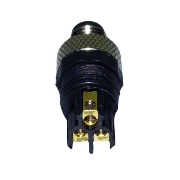 Conector M8 Cableable en Campo 3 Polos Recto Macho - Imagen 3